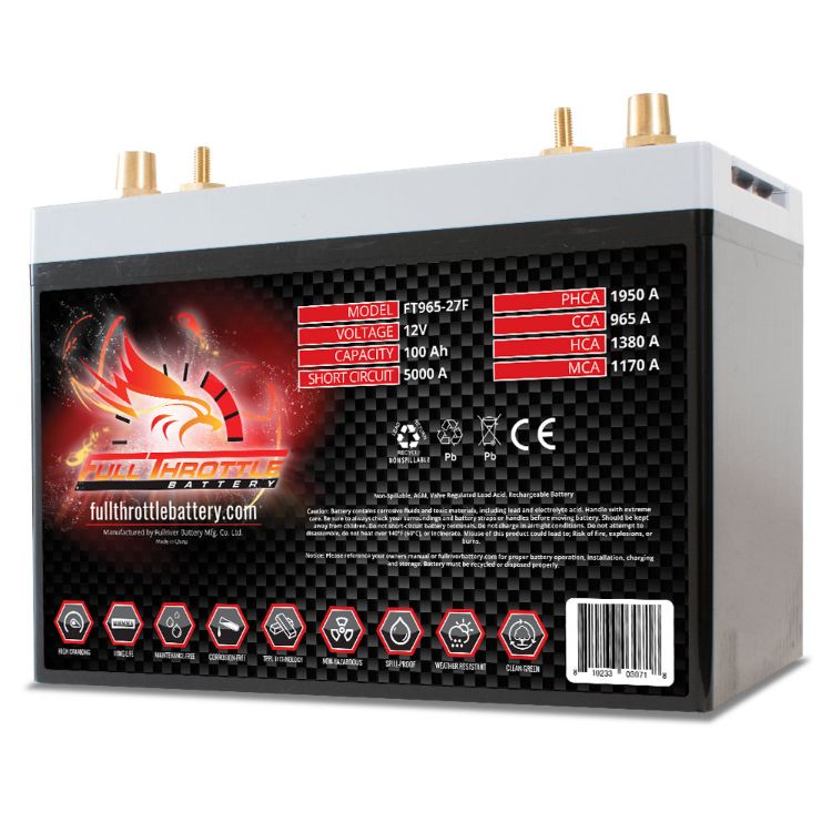 Fullriver Full Throttle Series Group 27F Battery