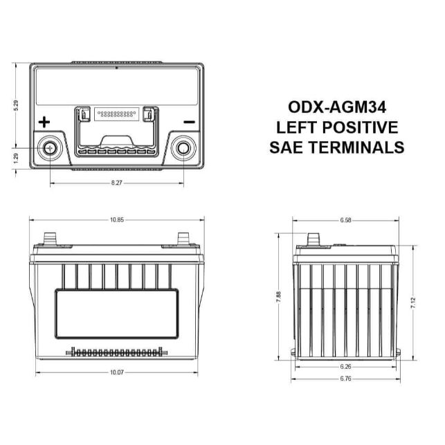 Odyssey Extreme Series Group 34  Battery: JK and Tacoma