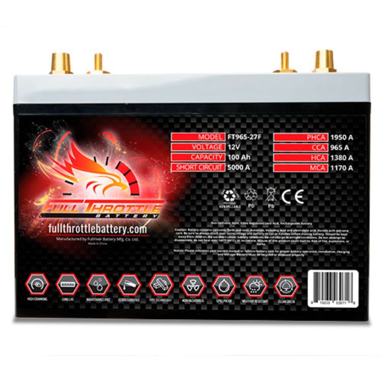 Fullriver Full Throttle Series Group 27F Battery